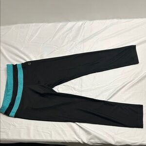 VOGO Athletica Black and Teal Track Pants